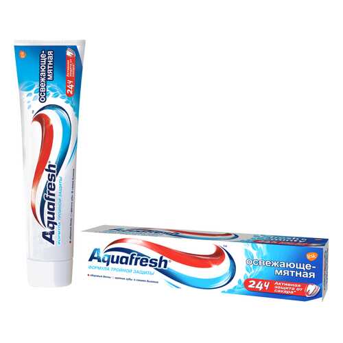 Зубная паста Aquafresh Освежающе-мятная 100 мл в Улыбка Радуги