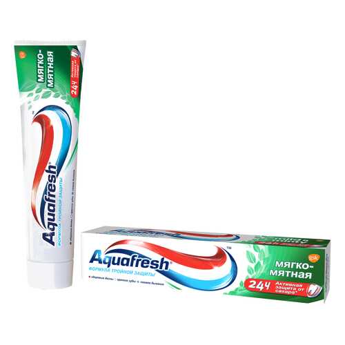 Зубная паста Aquafresh Тройная защита Мягко-мятная, 100 мл в Улыбка Радуги