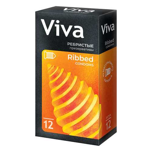 Презервативы Viva ребристые 12 шт. в Улыбка Радуги