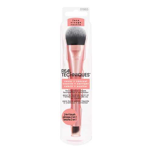 Real Techniques Кисть для консилера и тональной основы 2 в 1 Smooth + conceal в Улыбка Радуги