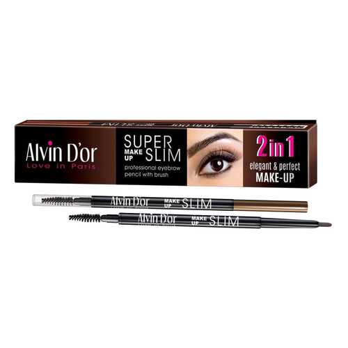 Карандаш для бровей Alvin Dor Super Slim, Light Brown в Улыбка Радуги