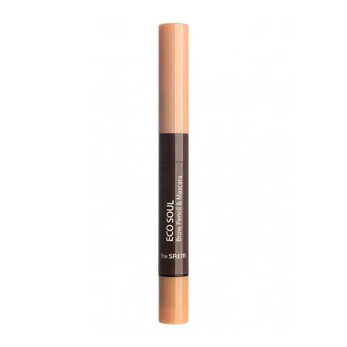Тушь- карандаш для бровей Eco Soul Brow Pencil & Mascara 01 Light Brown 0,2гр/2,5мл в Улыбка Радуги