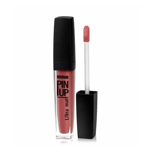 Блеск для губ ультра матовый финиш LuxVisage Pin-up Ultra Matt тон 27 Flirt Peach в Улыбка Радуги
