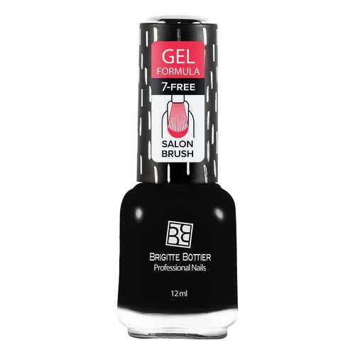 Лак с гелевым эффектом Brigitte Bottier Gel Formula тон 20 черный, 12 мл в Улыбка Радуги