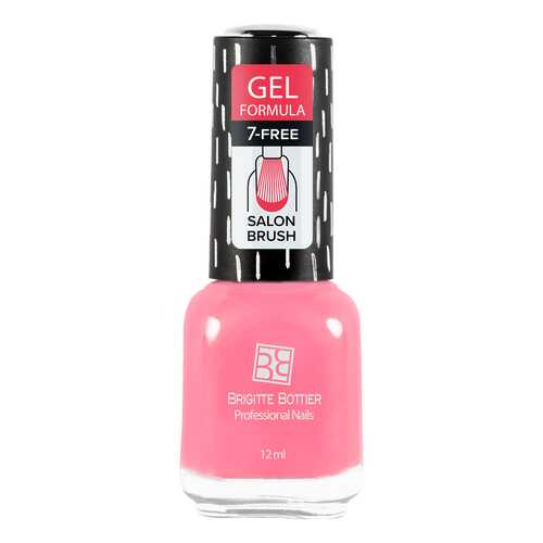Лак с гелевым эффектом Brigitte Bottier Gel Formula тон 24 пастельно розовый, 12 мл в Улыбка Радуги