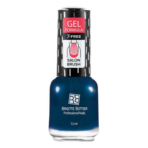 Лак с гелевым эффектом Brigitte Bottier Gel Formula тон 47 сапфировый перламутр, 12 мл в Улыбка Радуги