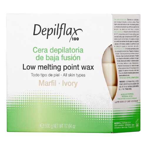 Воск для депиляции Depilflax Слоновая кость 500 г в Улыбка Радуги