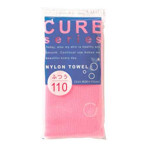 Мочалка для тела ОН:Е Cure Nylon Towel Regular Pink в Улыбка Радуги