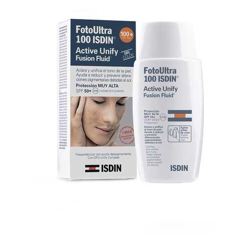 Флюид для лица Isdin Foto Ultra 100 Active Unify Fusion Fluid Sin Color SPF 50+ 50 мл в Улыбка Радуги