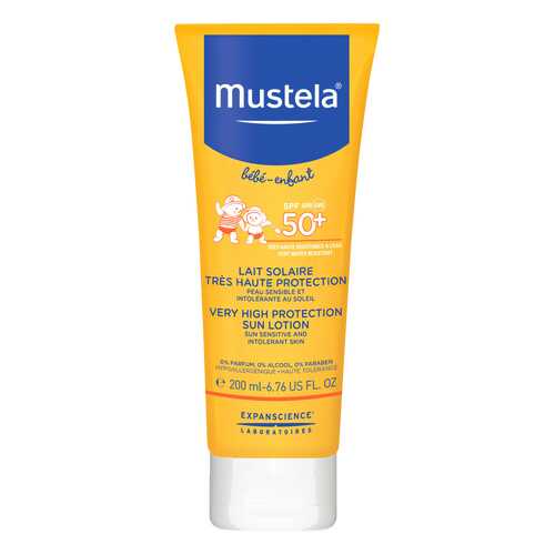 Солнцезащитное средство для детей MUSTELA Sun SPF 50+ 200 мл в Улыбка Радуги