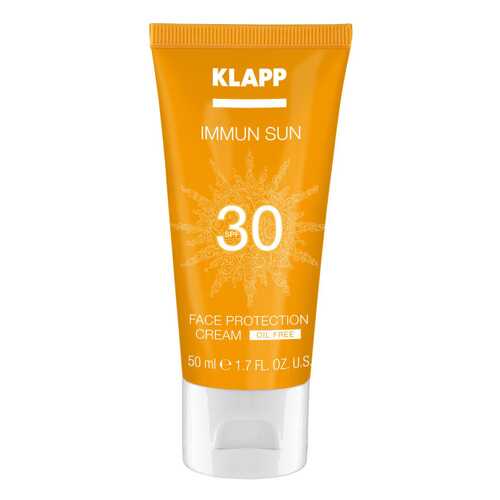Солнцезащитное средство Klapp Immum Sun Face Protection Cream SPF30 в Улыбка Радуги