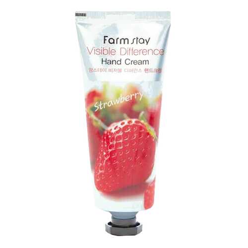 Крем для рук FarmStay Visible Difference Hand Cream Strawberry 100 мл в Улыбка Радуги