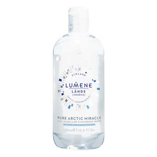 Мицеллярная вода Lumene Lahde Pure Arctic Miracle 3 in 1 Micellar Water 500 мл в Улыбка Радуги