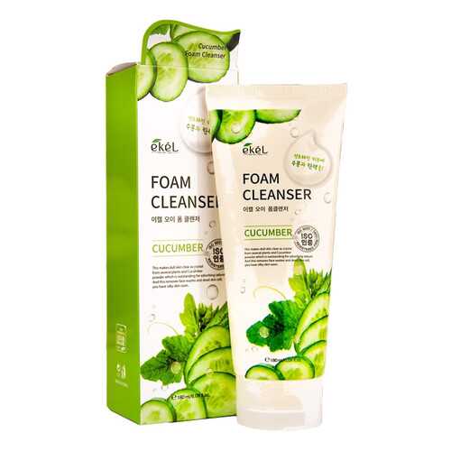 Пена для умывания с экстрактом огурца Ekel Foam Cleanser Cucumber 180 мл в Улыбка Радуги