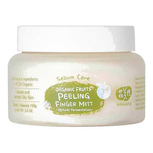 Пилинг для лица Whamisa Fruits Peeling Finger Mitt Sebum Care 180 г в Улыбка Радуги