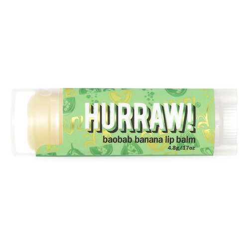 Бальзам для губ Баобаб Банан, Hurraw! Baobab Banana Lip Balm 4,8 г в Улыбка Радуги