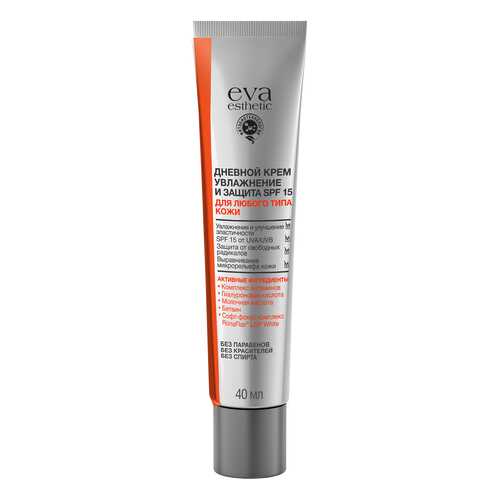 Крем для лица Eva Esthetic Дневной крем увлажнение и защита SPF 15, 40 мл в Улыбка Радуги
