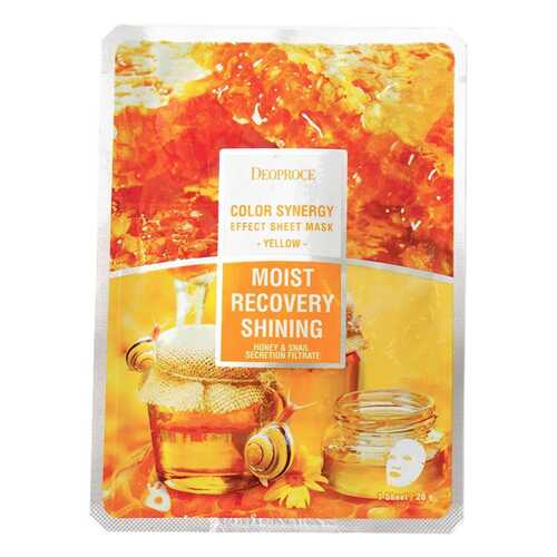 Маска для лица Deoproce Color Synergy Effect Sheet Mask Yellow 20 г в Улыбка Радуги