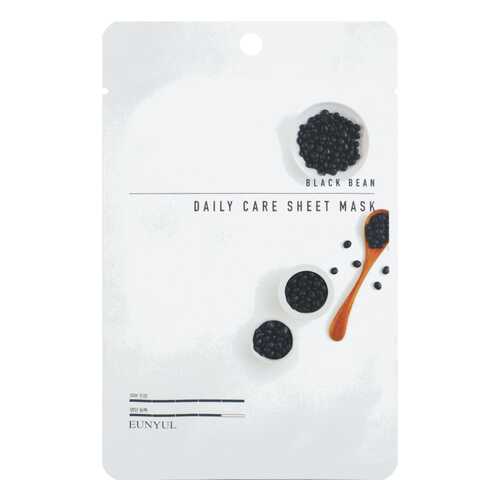 Маска для лица Eunyul Black Bean Daily Care Sheet Mask 22 мл в Улыбка Радуги