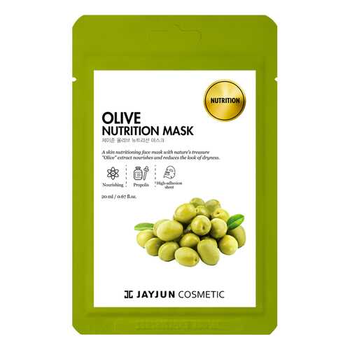 Маска для лица JayJun Olive Nutrition Mask 20 мл в Улыбка Радуги