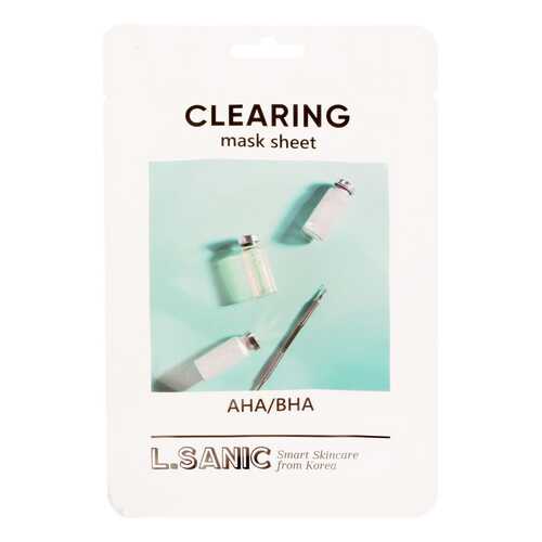 Маска для лица L.SANIC AHA/BHA Clearing Mask Sheet 25 мл в Улыбка Радуги