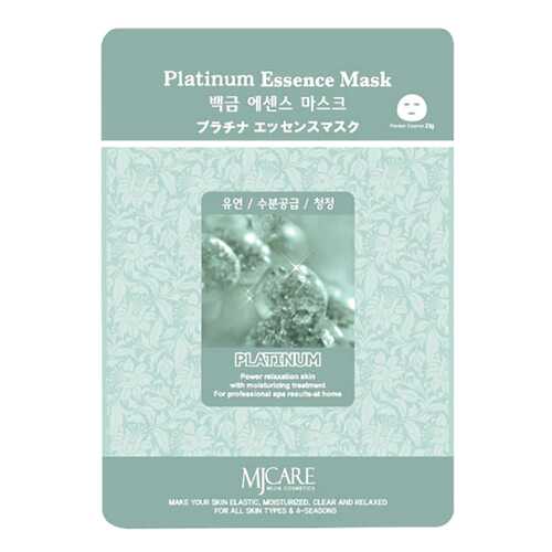 Маска для лица Mijin Platinum Essence Mask 23 г в Улыбка Радуги