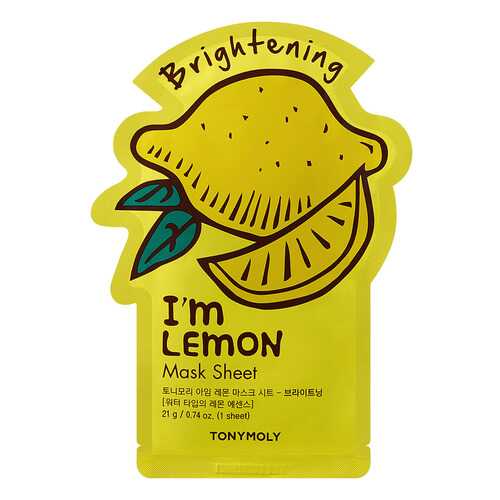 Маска для лица Tony Moly Im Real Lemon Mask Sheet 21 мл в Улыбка Радуги