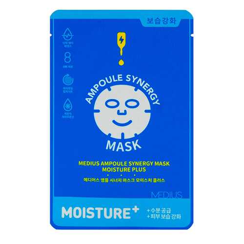 Маска Medius Ampoule Synergy Mask Moisture Plus 25mL 1 шт в Улыбка Радуги