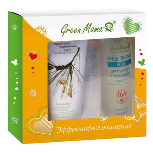 Набор средств по уходу за лицом Green Mama Эффективное очищение Effective cleansing Set в Улыбка Радуги