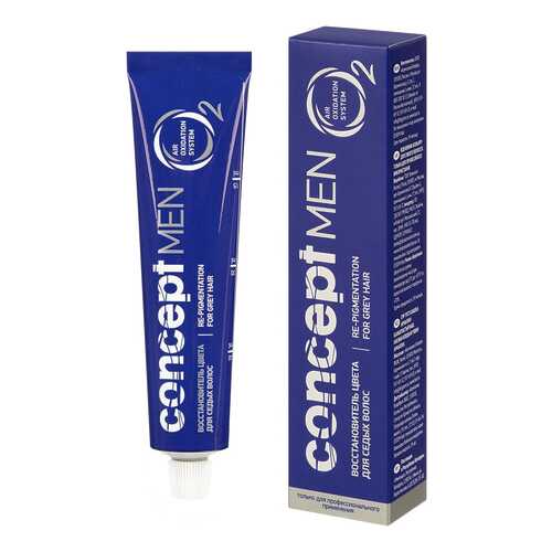 Краска для волос Concept Men Recolor Cream for Grey Hair Темно-русый 60 мл в Улыбка Радуги