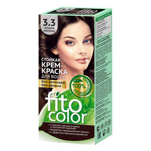 Краска для волос Фитокосметик FitoColor 3.3 Горький шоколад 115 мл в Улыбка Радуги