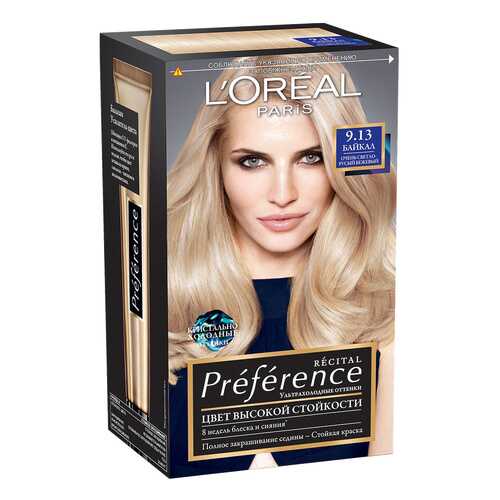 Краска для волос LOreal Paris Preference тон 9,13 Байкал 40мл в Улыбка Радуги