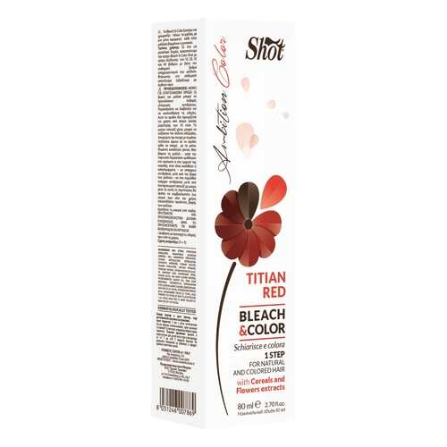Краска для волос Shot Bleach&Color Titian Red 80 мл в Улыбка Радуги