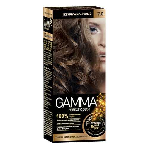 Краска для волос SVOBODA GAMMA Perfect color жемчужно-русый 7,0, 50гр в Улыбка Радуги