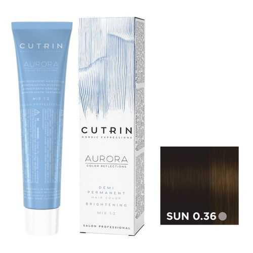 Крем-краситель AURORA DEMI PERMANENT BRIGHTENING CUTRIN SUN 0.36 яркое солнце 60 мл в Улыбка Радуги
