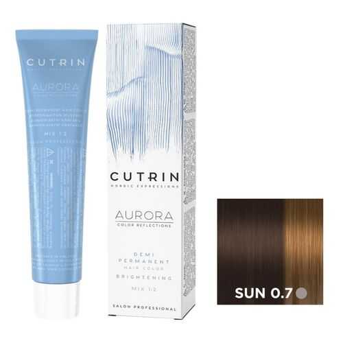 Крем-краситель AURORA DEMI PERMANENT BRIGHTENING CUTRIN SUN 0.7 белые ночи 60 мл в Улыбка Радуги