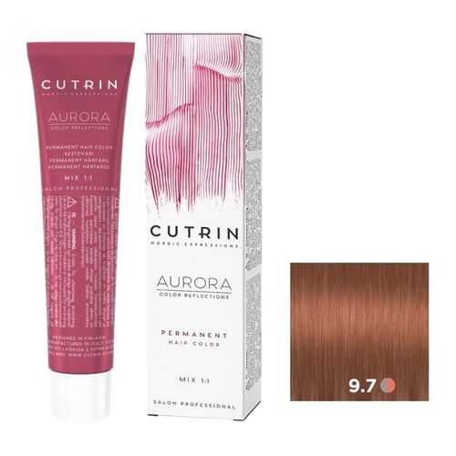 Крем-краска AURORA PERMANENT CUTRIN 9.7 латте 60 мл в Улыбка Радуги