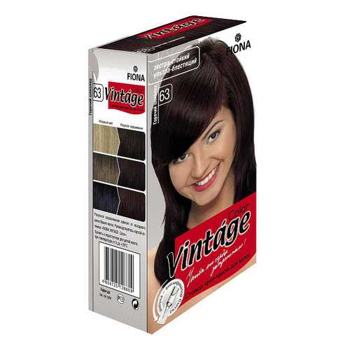 Крем краска FIONA Vintage Color тон 63 горячий шоколад в Улыбка Радуги