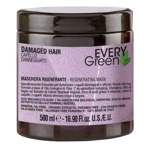 Маска для волос Dikson Every Green Damaged Hair Mashera Rigenerante 500 мл в Улыбка Радуги