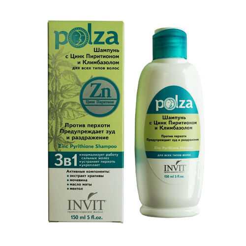 Шампунь Invit Zinc Pyrithione Shampoo, 150 мл в Улыбка Радуги