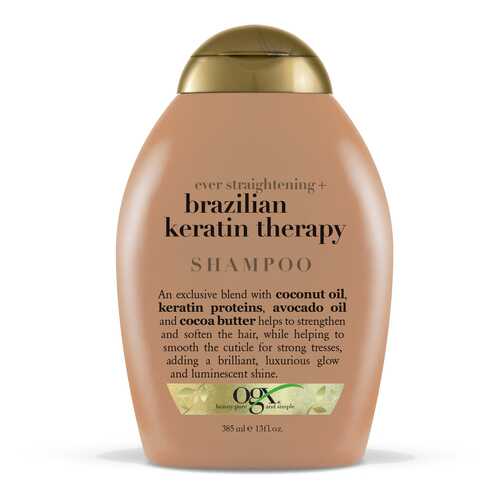 Шампунь OGX Brazilian Keratin Therapy Ever Straight 385 мл в Улыбка Радуги