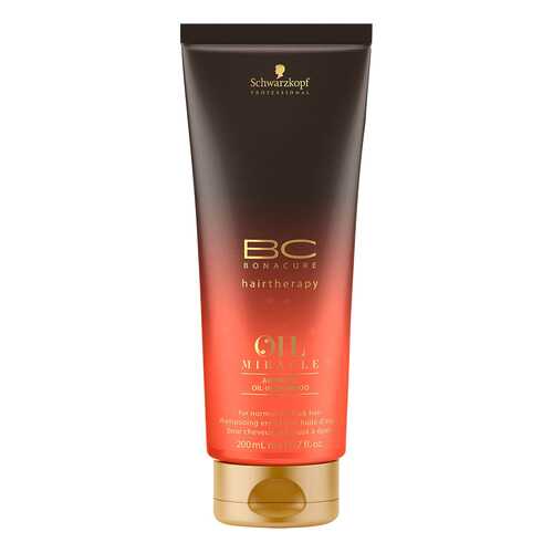 Шампунь Schwarzkopf Professional Bonacure Oil Miracle, 200 мл, для жёстких и толстых волос в Улыбка Радуги