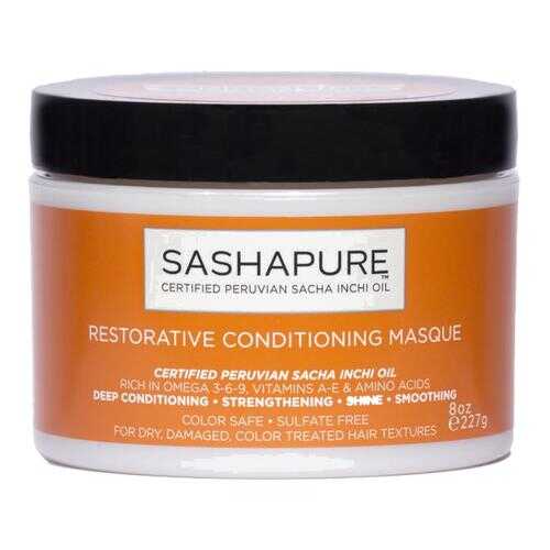Восстанавливающая маска с маслом САЧА ИНЧИ для волос Sashapure Conditioning Masque 227мл в Улыбка Радуги